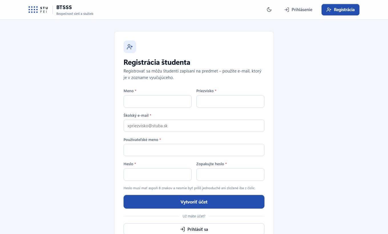 Registračný formulár